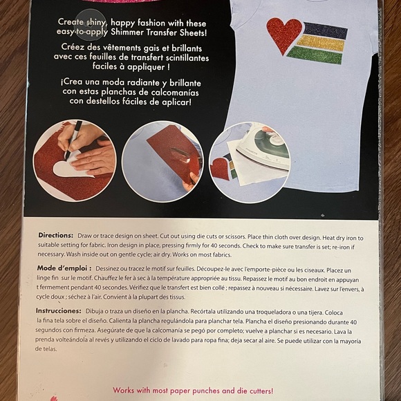 NEW! Tulip Glitter Iron-on Transfer Sheets in Twilight - Picture 5 of 9